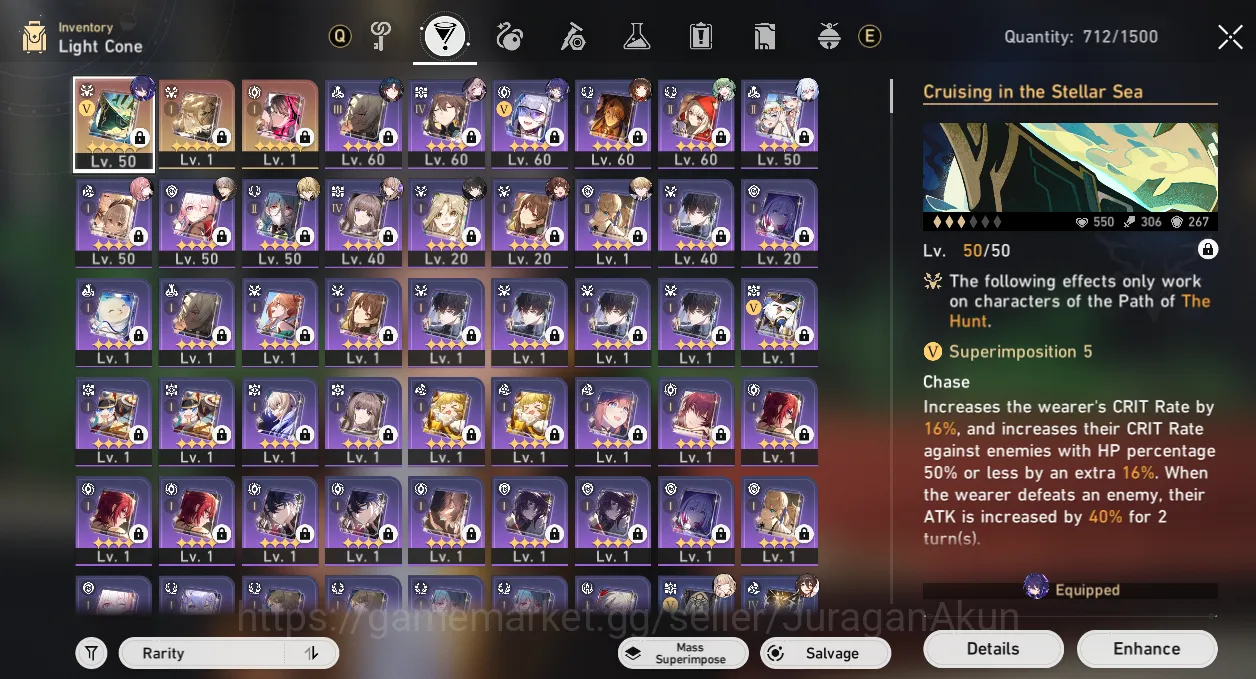 Honkai Star Rail Accounts ASIA [TL57] 8 Limited (The Herta, Castorice, Lings image 6