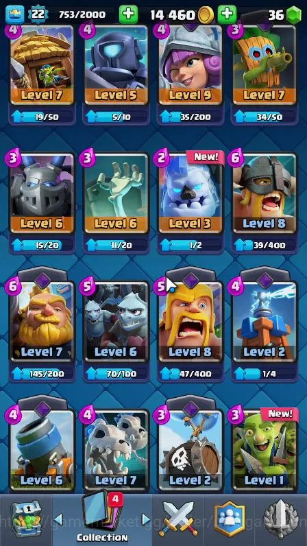 Clash Royale Accounts Lvl22|Trophy 3299|Limited Skin|KTL 9|Card 62|2 EVO image 5