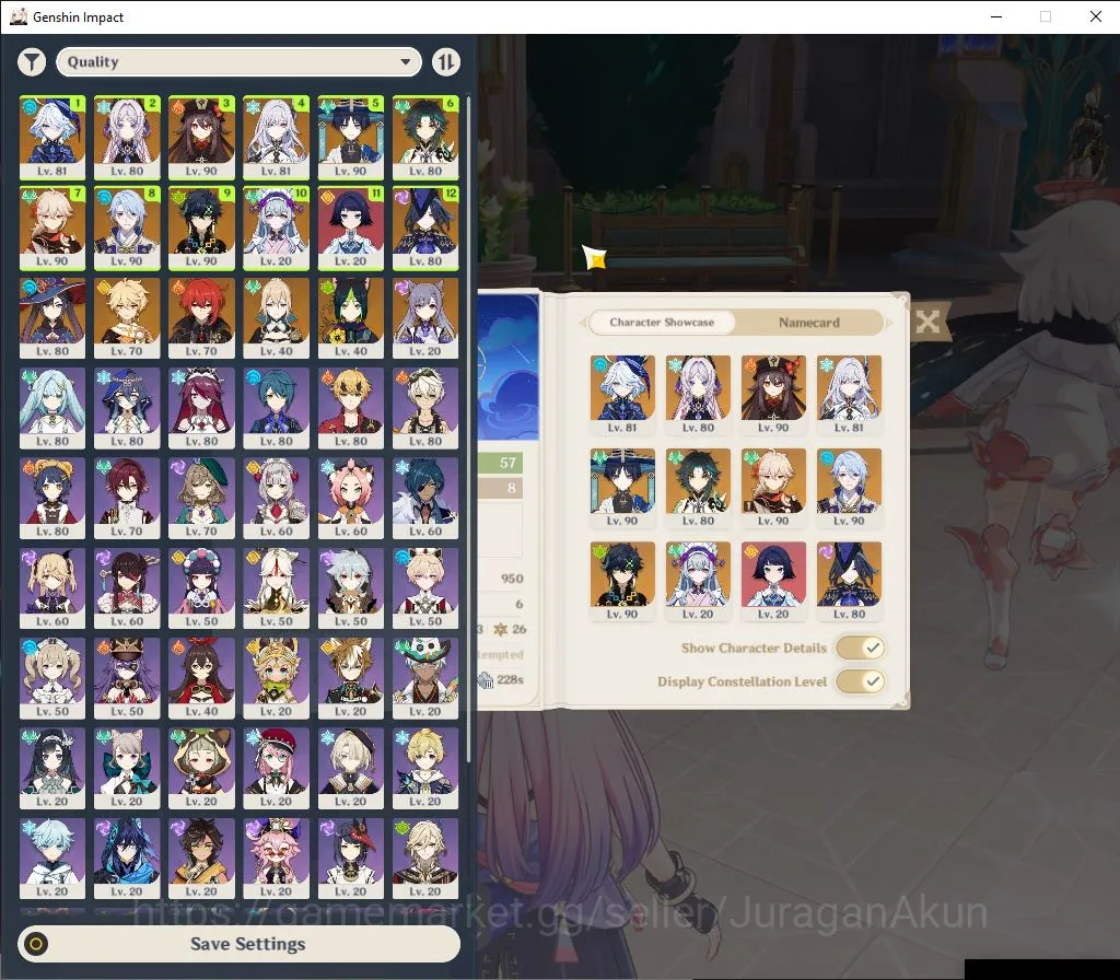 Genshin Impact Accounts ASIA|AR 57| 10 Limited+ 8 [5 Star Weapon]|[(Kazuha image 5