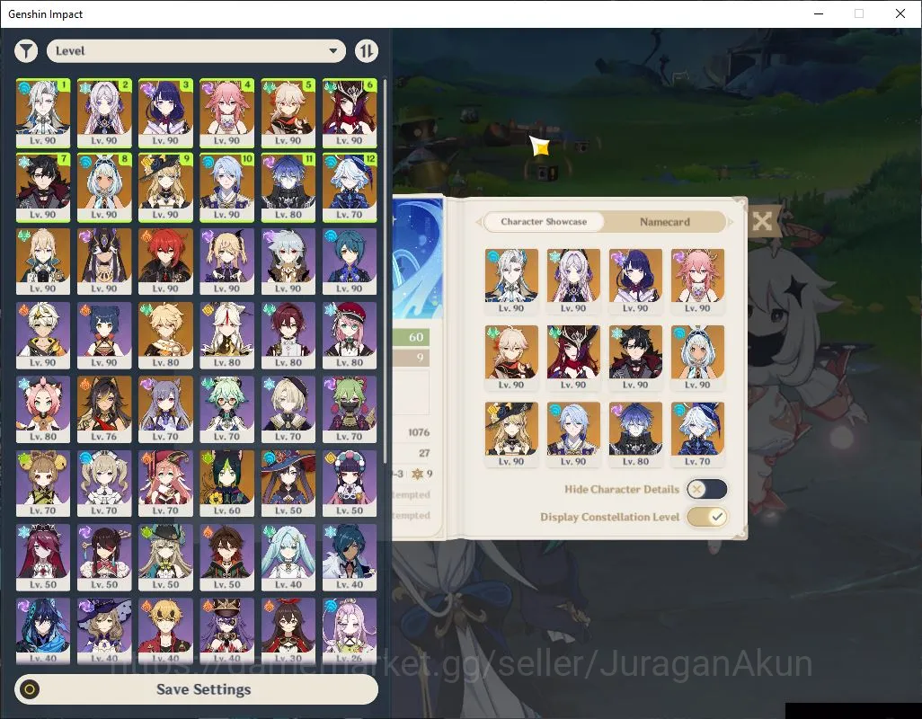 Genshin Impact End Game ASIA|AR 60|Neuvillette Prem|13Limited+7[5 Star's W image 1