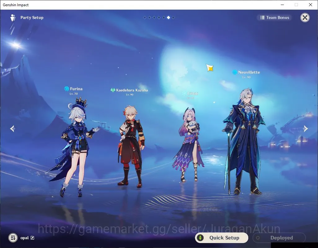Genshin Impact Accounts End Game ASIA|AR 60|Neuvillette Prem|13Limited+7[5 Star's Weapon]|Raiden+Sign[Neuvillette,Kazuha 2