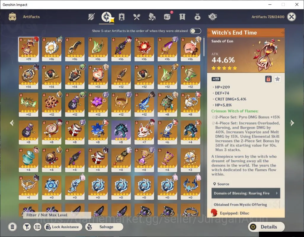 Genshin Impact Accounts End Game ASIA|AR 60|Neuvillette Prem|13Limited+7[5 Star's Weapon]|Raiden+Sign[Neuvillette,Kazuha 4