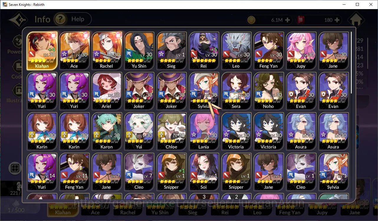 Seven Knights Re:Birth Accounts [Re:BIRTH]Global300xx|Starter|5 Legend 3 SPECIAL|K image 5