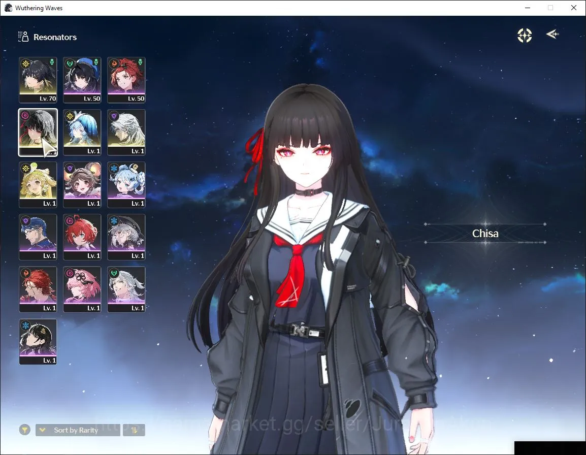 Wuthering Waves Accounts Mid-Game NA|UL 45| 2 Limited | Chisa+Sign,Shorekeeper+Sign | DB Lv25 |MC Female|Log Kuro|Take 2
