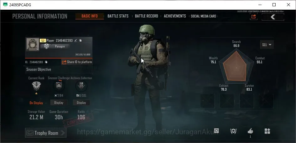 Arena Breakout Mid-Tier [MOBILE] Lv30|SV 21M|CV 20M|MF Hoodie|Ready Raid|K image 1