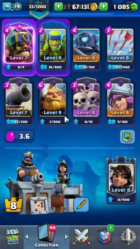 Clash Royale Accounts Starter Lvl19|Trophy 3053|Limited Skin|KTL 8|Card 60|2 EVO,16 Epic,20 Rare,25 Common|TakeEmail(CR885) 2