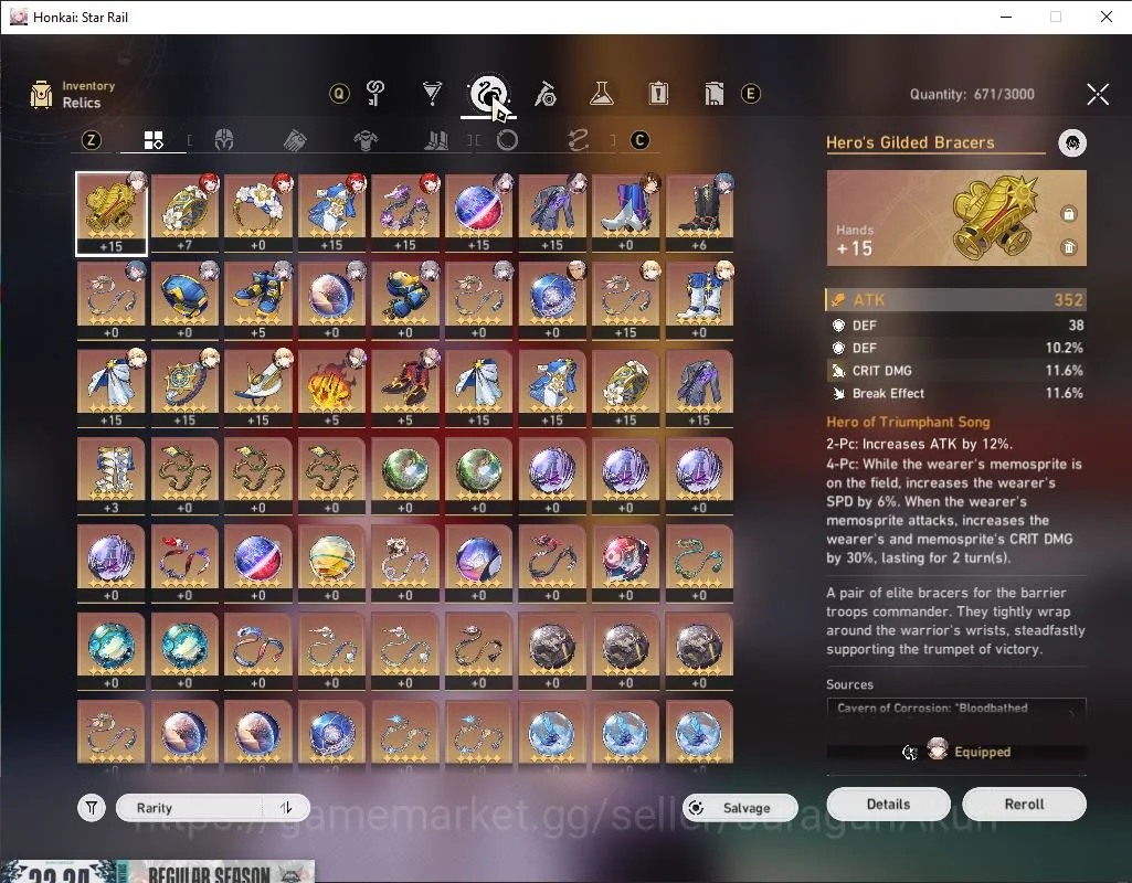 Honkai Star Rail Accounts Mid Game ASIA | TL 61 | 3 Limited [The Herta+Sign,Tribbie,Archer] | 1,2K SJ | Amphoreus |Take 4
