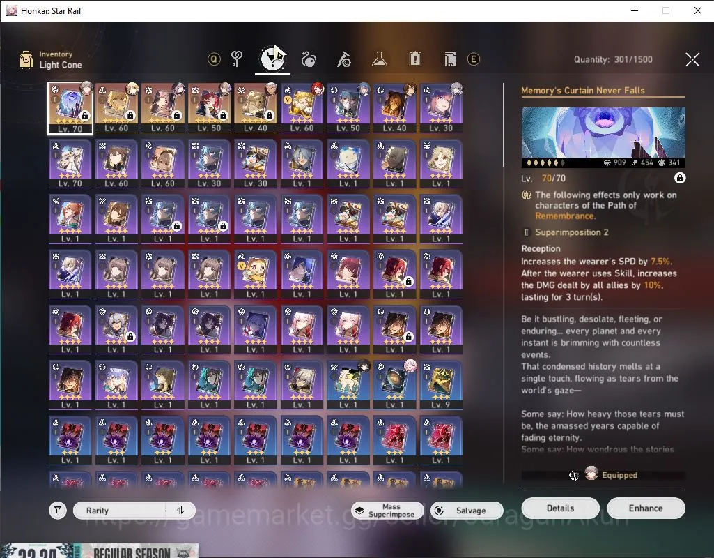 Honkai Star Rail Accounts Mid Game ASIA | TL 61 | 3 Limited [The Herta+Sign,Tribbie,Archer] | 1,2K SJ | Amphoreus |Take 5