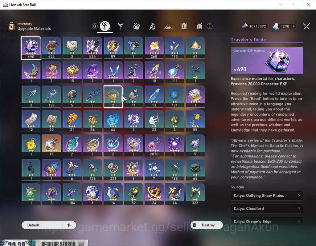 Honkai Star Rail Accounts Mid Game ASIA | TL 61 | 3 Limited [The Herta+Sign,Tribbie,Archer] | 1,2K SJ | Amphoreus |Take 6