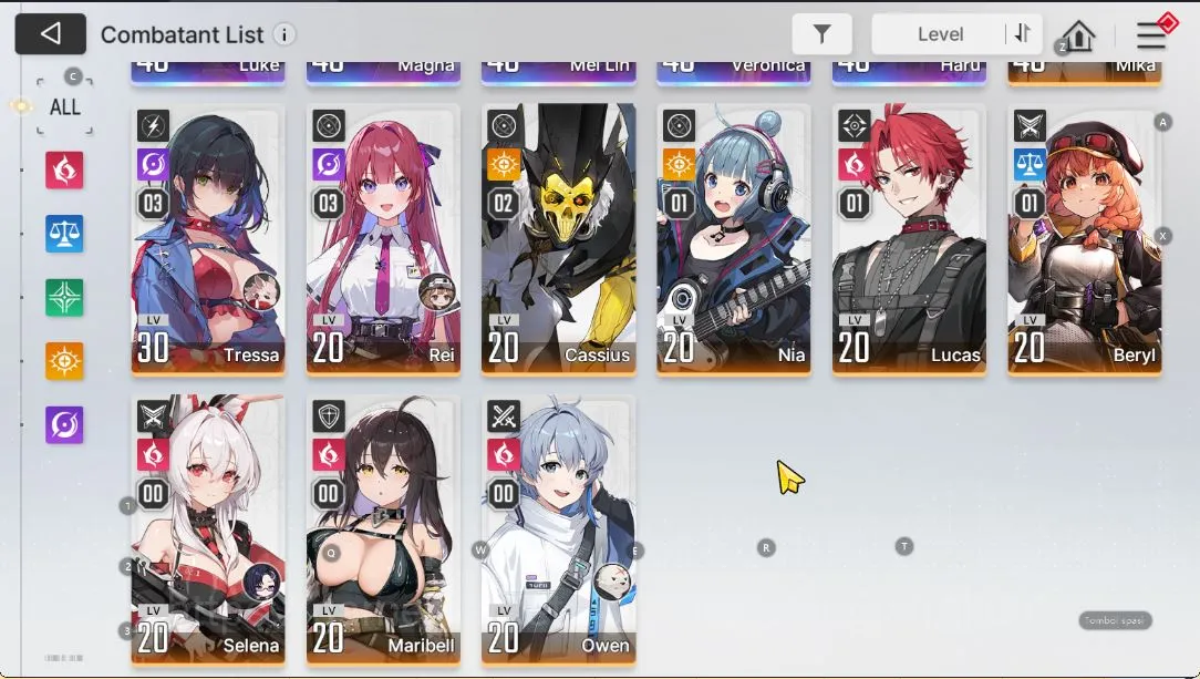 Chaos Zero Nightmare Accounts GLOBAL Lv34|5 SSR (Mei Lin,Veronica,Luke,Haru,Magn image 3