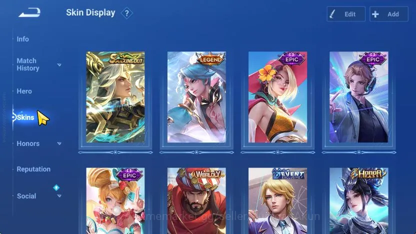 Honor of Kings Accounts Hero 28 Skin 21|Sanxingdui Hou Yi,Legend Allain,Wo image 3
