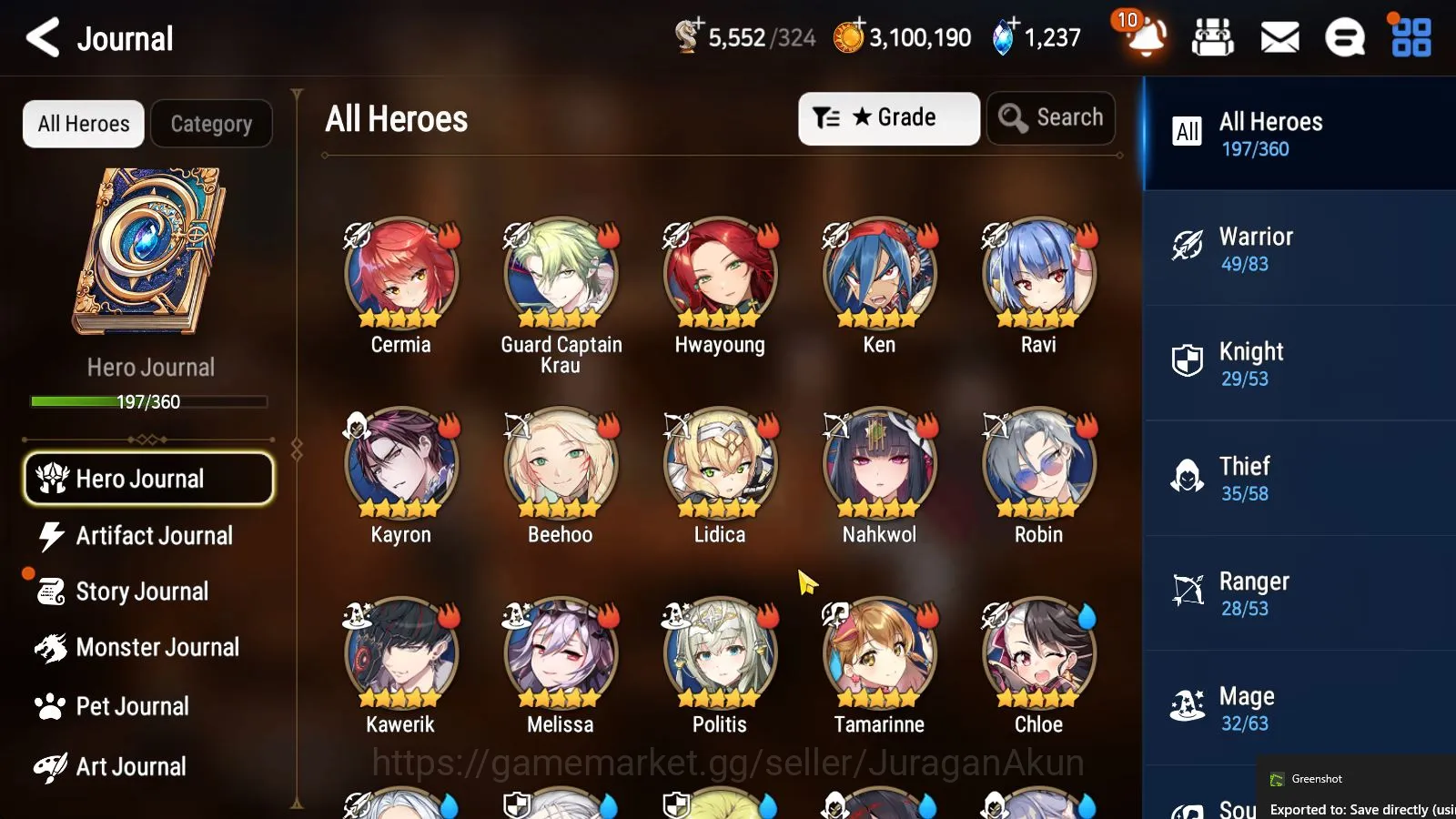 Epic Seven Accounts Mid-Tier Asia Unverif|EndGame|15 ML[NMLuna,SECeline,Barunka,RequimRoana,etc]Limited 2