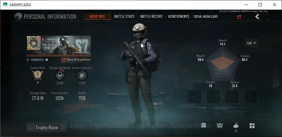 Arena Breakout Accounts High-End [MOBILE] Lvl30|SV 17M|CV 17M|Ready Raid|AK15 Jacket Many Skin Weapon 2