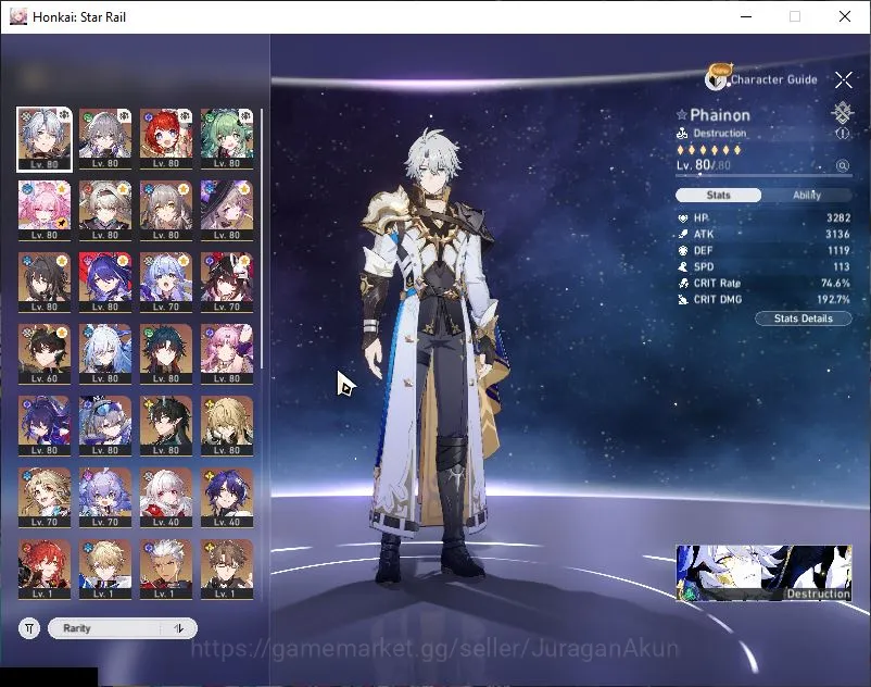 Honkai Star Rail Accounts ASIA|TL 70|16 Limited|(Phainon, The Herta, Jingliu image 2
