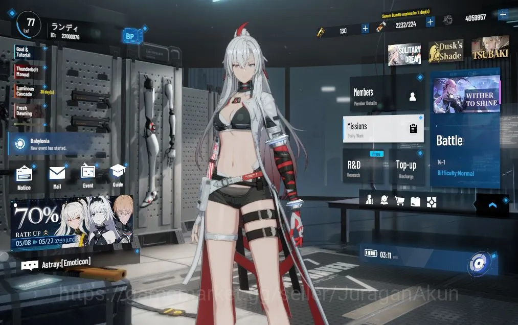 Punishing: Gray Raven Accounts Starter Asia | Fresh Starter | Lucia CW+Sign, Qu Pavo, Hanying |Log Google| CheckSS (PGR1295) 5