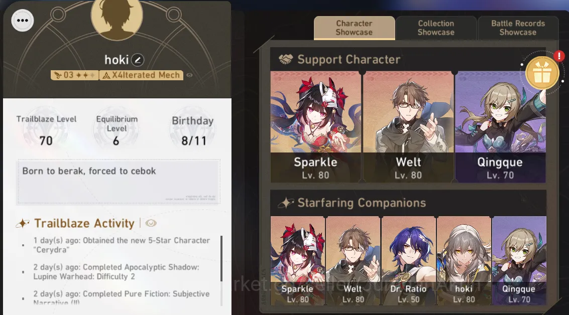 Honkai Star Rail Mid Game ASIA|TL70|12 Limited (Acheron+Sign,Phainon,Sparkle image 1