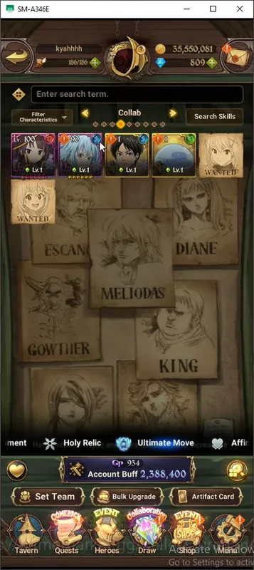 The Seven Deadly Sins: Grand Cross Accounts Asia|2,3M CC|2 LR + 3 UR + Many Collabs + 809 Dm ( image 6