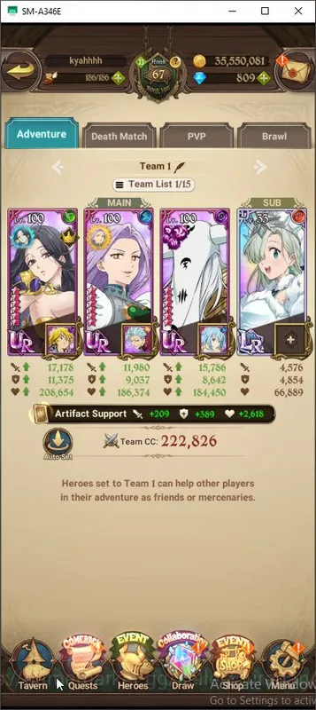 The Seven Deadly Sins: Grand Cross Accounts Asia|2,3M CC|2 LR + 3 UR + Many Collabs + 809 Dm ( image 7