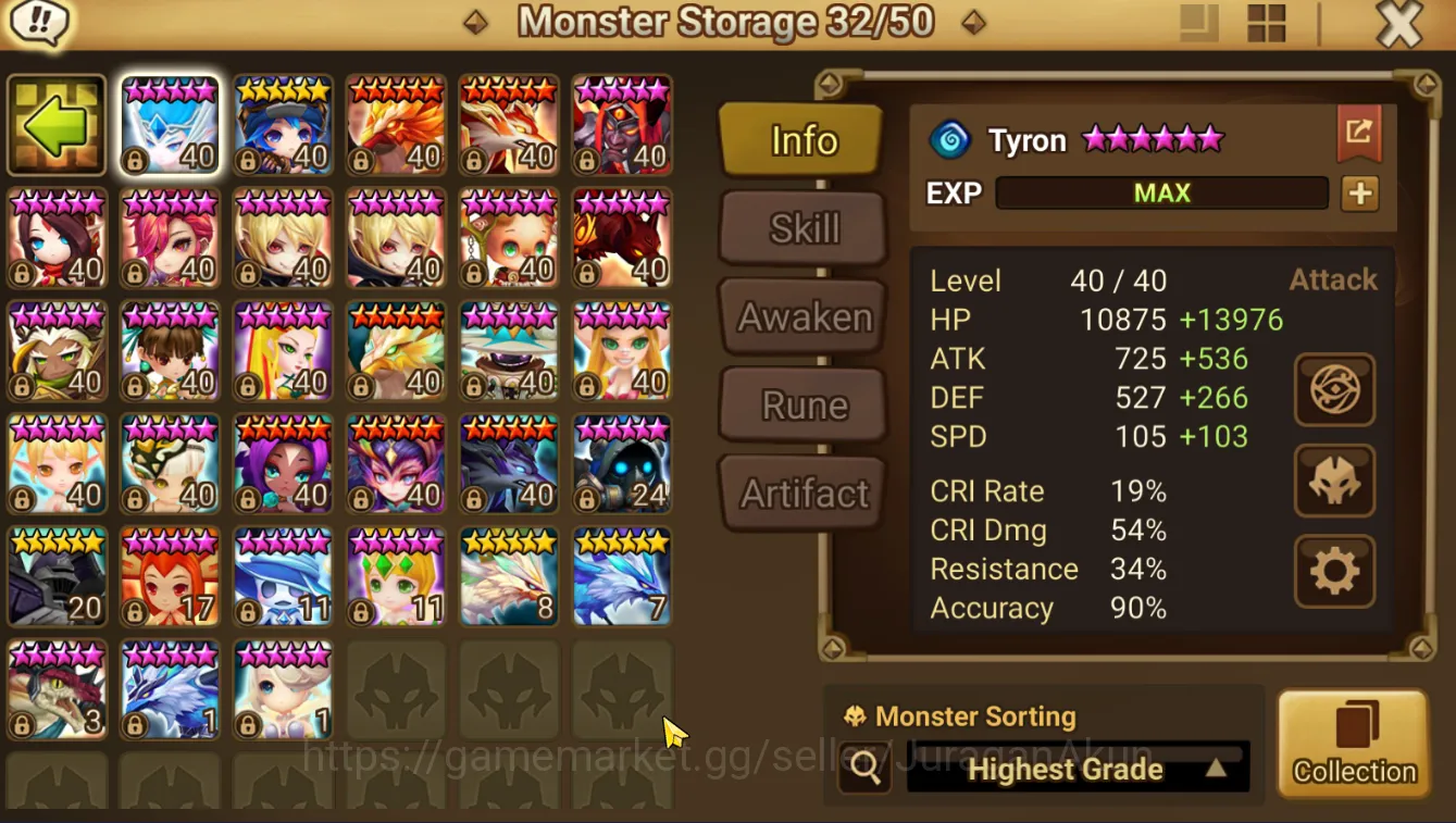 Summoners War: Sky Arena Accounts ASIA Lv50 Best Starter|1 LD IAN Collab Assasins Cr image 4