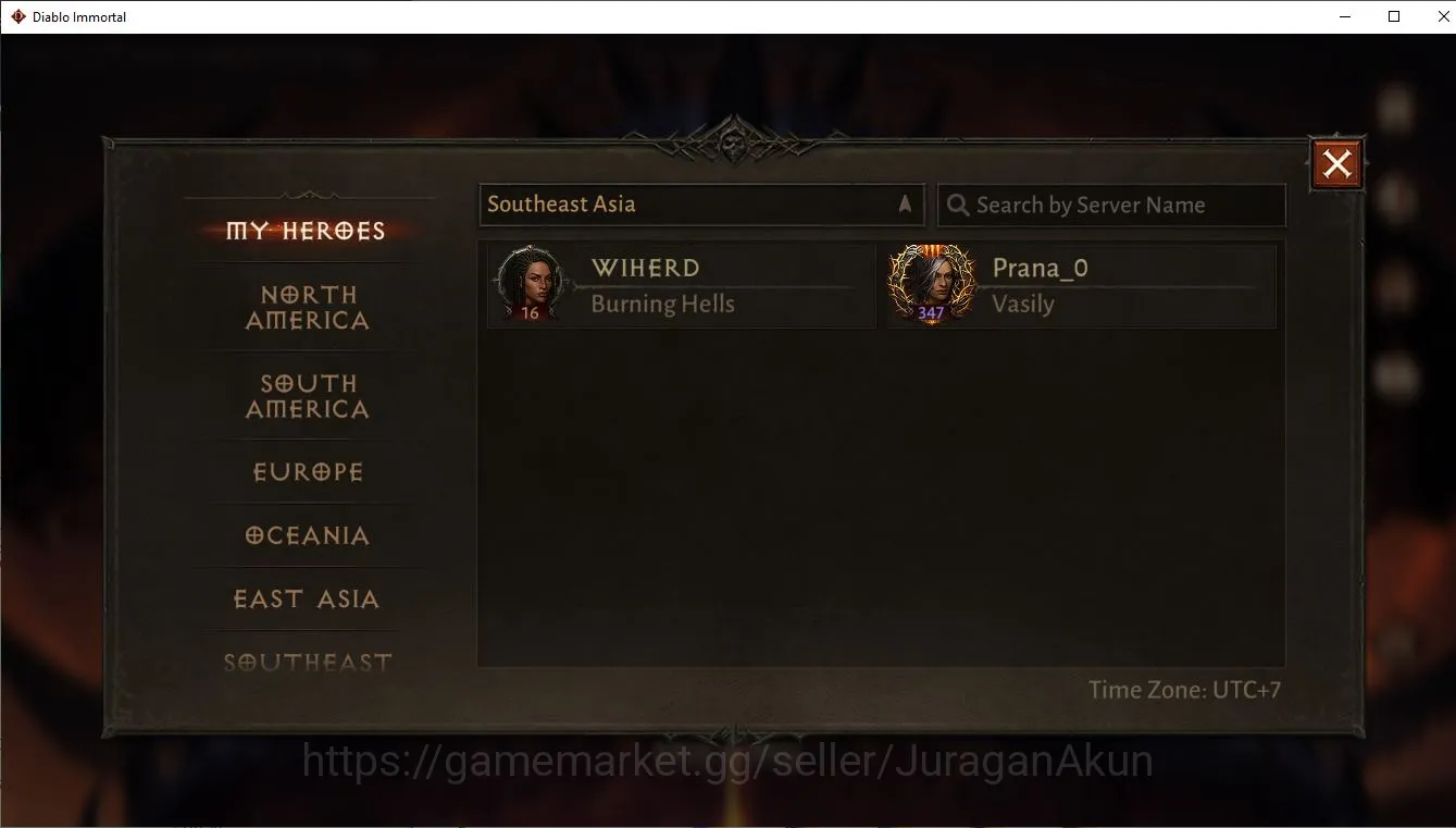 SEA - Vasily |Lv 60 (347) Necromancer 28730 CR |Reso 555|Esessence Lv2 18/30| Check SS (DI801) Diablo Immortal Accounts Mid-Tier SEA - Vasily |Lv 60 (347) Necromancer 28730 CR |Reso 555|Esessence Lv2 18/30| Check SS