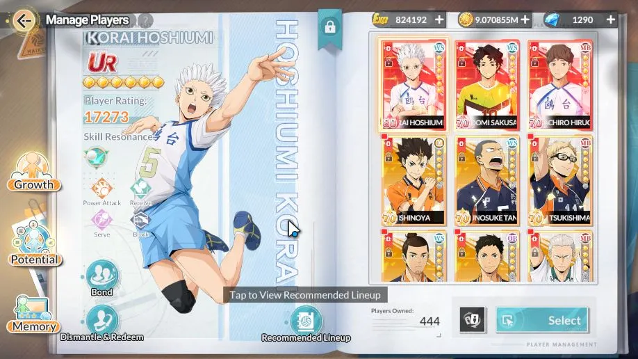 HAIKYU!! FLY HIGH Accounts SEA|Lvl 40|3 UR [Hoshiumi+Memo,Sakusa+Memo,Hirugami]+ 10 SSR 2