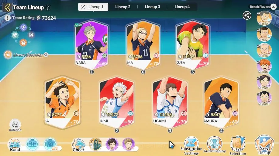 HAIKYU!! FLY HIGH Accounts SEA|Lvl 40|3 UR [Hoshiumi+Memo,Sakusa+Memo,Hirugami]+ 10 SSR 5