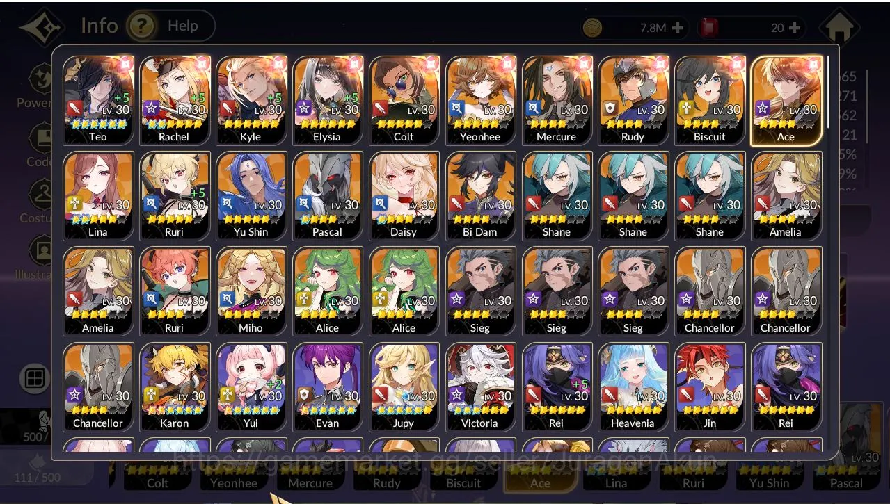 Seven Knights Re:Birth Accounts [Re:BIRTH]Global300xx|23 Legend, 10 SPECIAL|TeoTc6 image 2