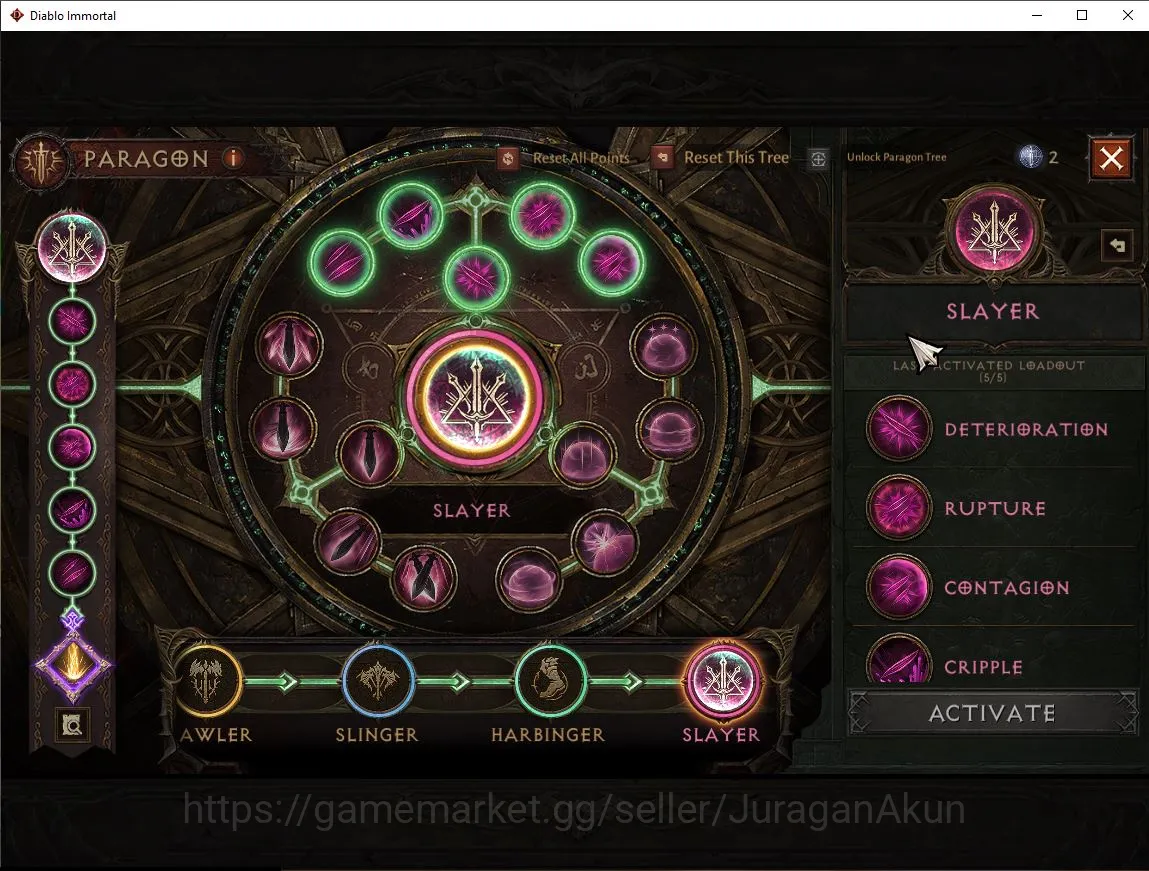 Diablo Immortal Accounts Mid-Tier SEA - Vasily|Lv60(602) Monk|33k CR|Reso 540|Hell 3 |Paragon Slayer|Hell lv 21|Esessence 6