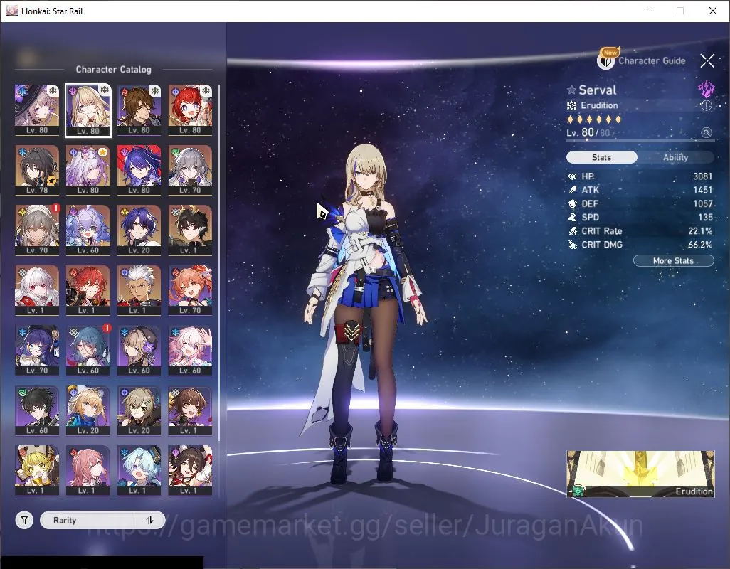 Honkai Star Rail Mid Game ASIA [TL66]8 Limited [The Herta,Tribbie,Acheron]+S image 1