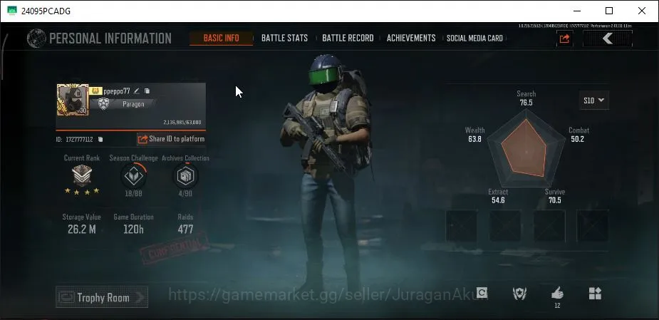 Arena Breakout Accounts [MOBILE] Lv 30 |SV 26,2M|CV 24,5M|Honey Comb Tshir image 4
