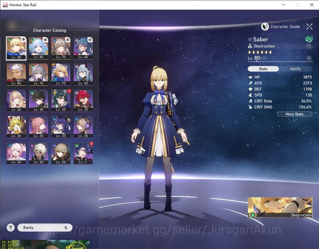 Honkai Star Rail Accounts Mid Game ASIA|TL63|3 Limited[Saber+Sign,Cerydra+Sign,Archer+Sign]SJ 2