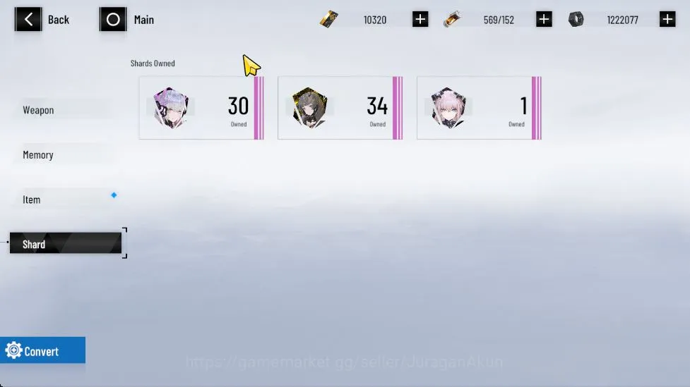Punishing: Gray Raven Accounts Starter Asia | Starter | 10K BC+ 3K YC + 10K BlueCard +[ Feral, Lucia Crimson Weave Etc 2