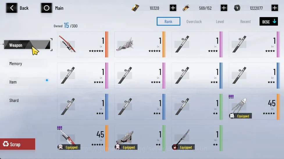 Punishing: Gray Raven Accounts Starter Asia | Starter | 10K BC+ 3K YC + 10K BlueCard +[ Feral, Lucia Crimson Weave Etc 4