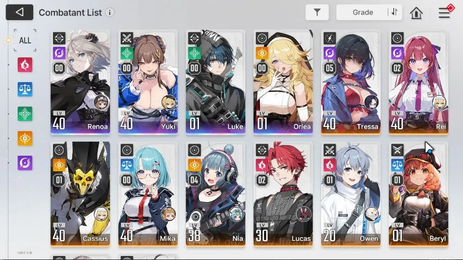 Chaos Zero Nightmare Accounts ASIA|Lv 36| 4 SSR+ 2 SSR Partner[Yuki+Sign,Renoa,L image 2