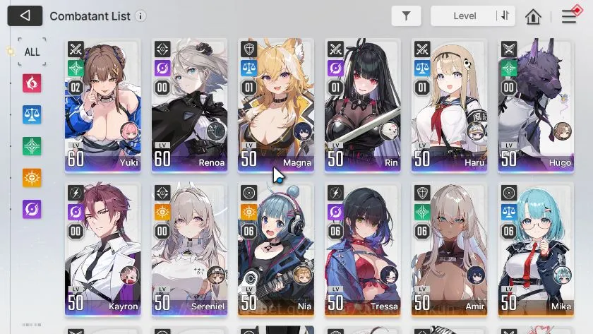 Chaos Zero Nightmare Accounts GLOBAL|Lv 52|10 SSR [YukiM2,MagnaM1,RinM1,HaruM1,E image 3
