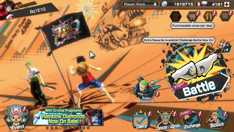 One Piece Bounty Rush Accounts Global/Andorid | Starter Account For Gacha| 4k Rai image 3