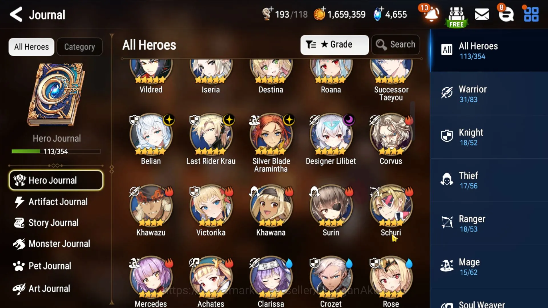 Epic Seven Accounts Global Unverif|7ML(Belian,Lilibet,Taeyou,SB Aramin image 9