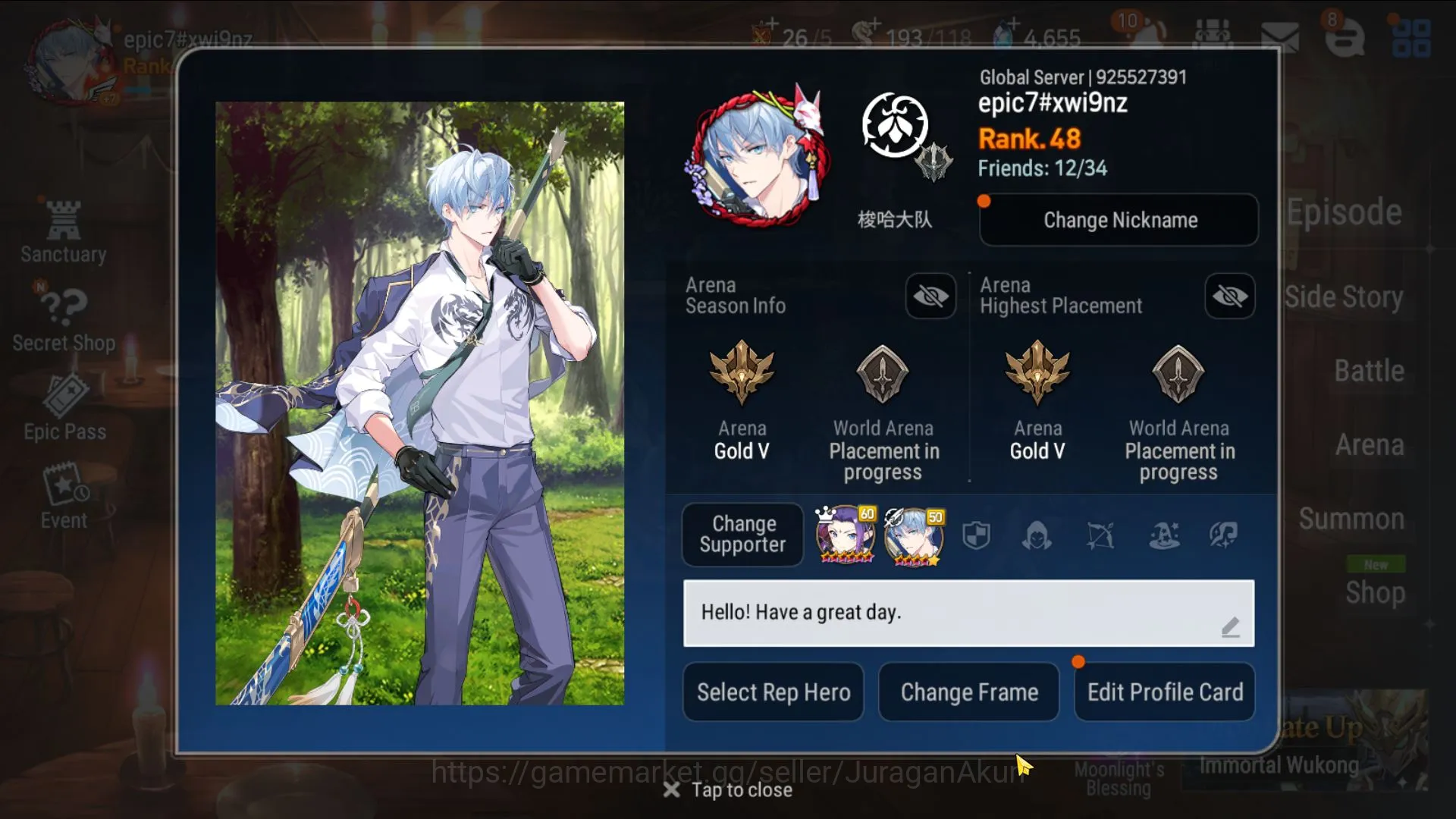 Epic Seven Accounts Global Unverif|7ML(Belian,Lilibet,Taeyou,SB Aramin image 6