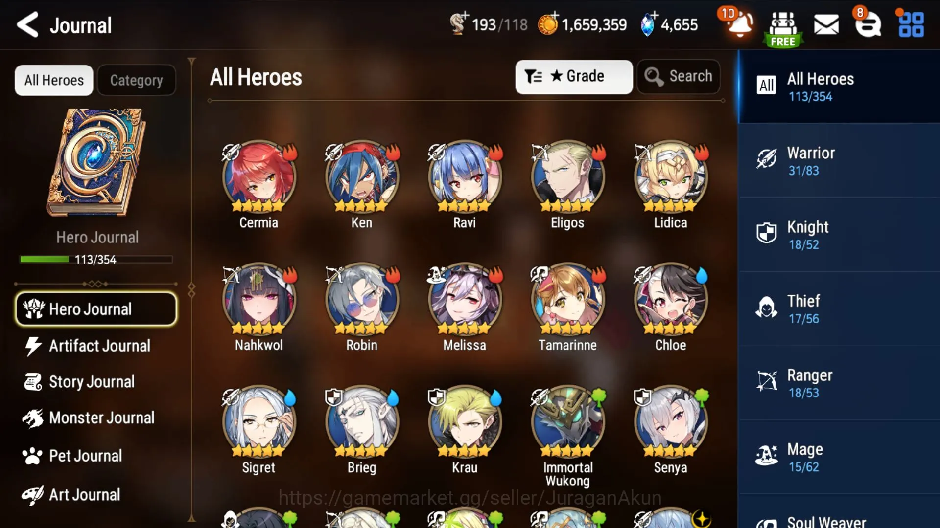 Epic Seven Accounts Global Unverif|7ML(Belian,Lilibet,Taeyou,SB Aramin image 7