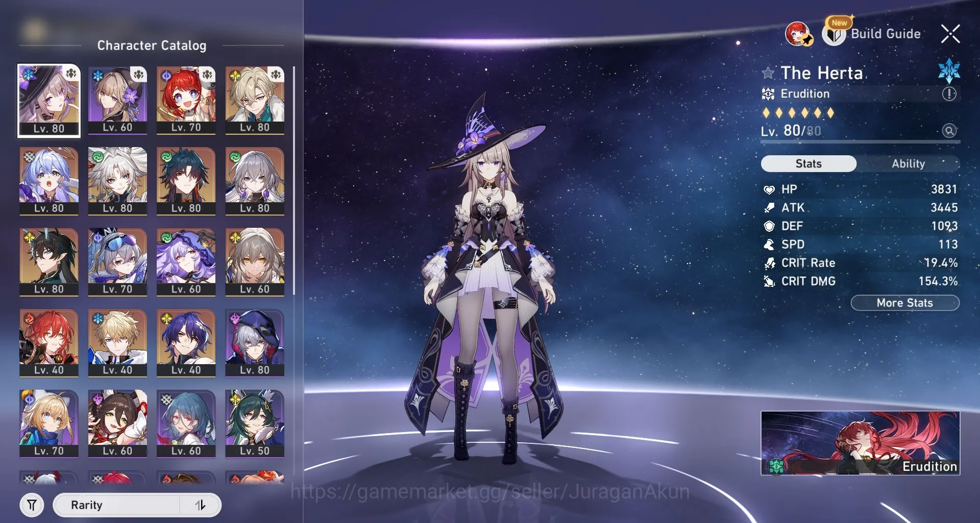 Honkai Star Rail Accounts Mid Game ASIA [TL68] 10 Limited (The Herta,Danheng+Sign,Tribbie,Feixiao,etc)(Amphoreus)|Take 9