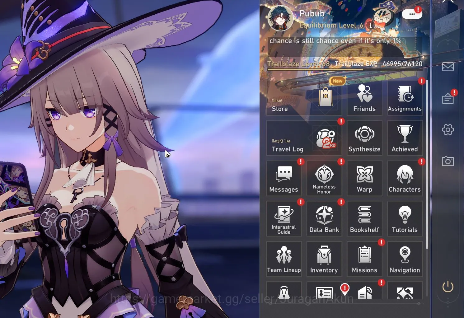 Honkai Star Rail Accounts Mid Game ASIA [TL68] 10 Limited (The Herta,Danheng+Sign,Tribbie,Feixiao,etc)(Amphoreus)|Take 2