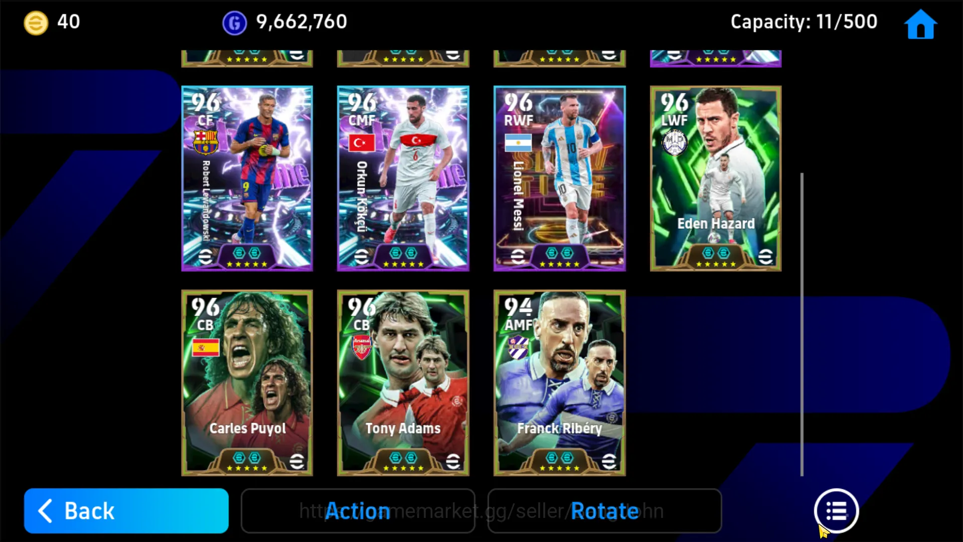 eFootball Accounts power 3164 | cannavaro epic db, bonucci epic db, p image 5