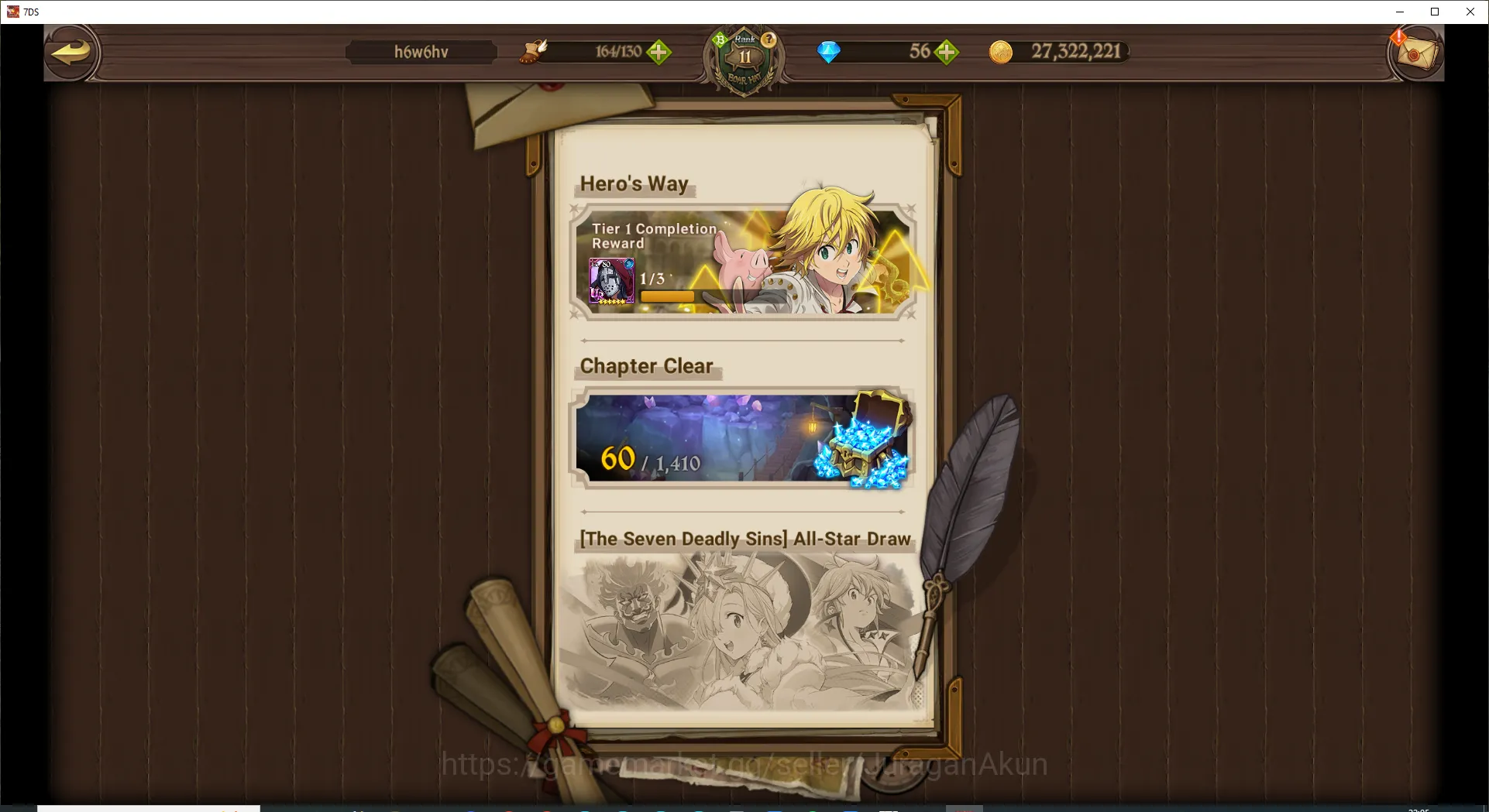 The Seven Deadly Sins: Grand Cross Accounts Starter Global | 1,2M CC | Ch 3 | Starter | 1 LR - 3 UR | Mael , Lancelot 5