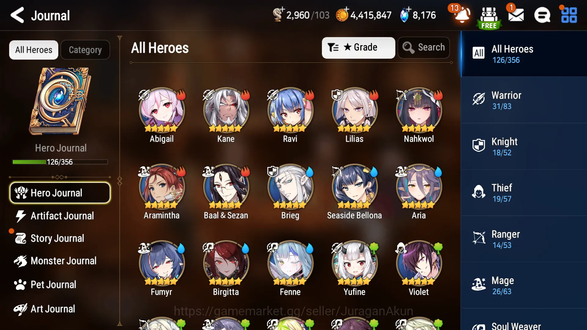 Epic Seven Accounts Asia Unverif |4 ML(C Pavel,SB Aramintha,A Vildred, image 5