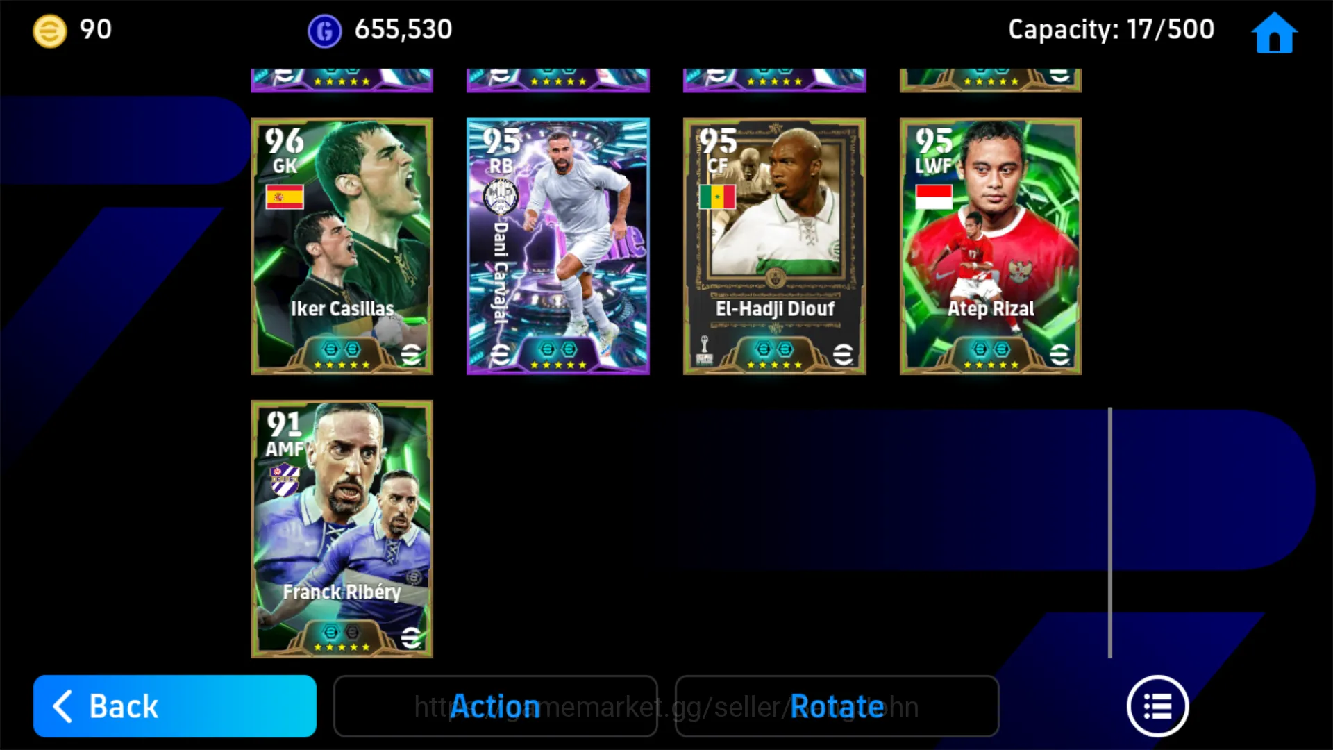 eFootball Accounts Others power 3171 | gianluigi donnarumma show time | clarence seedorf epic db | gennaro gattuso epic db 5
