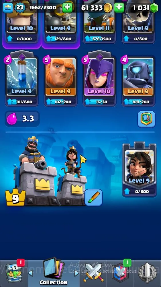 Clash Royale Accounts Lvl 23 | Trophy 3558 | KTL 9 | Card 70 | 3 EVO, 2 image 1