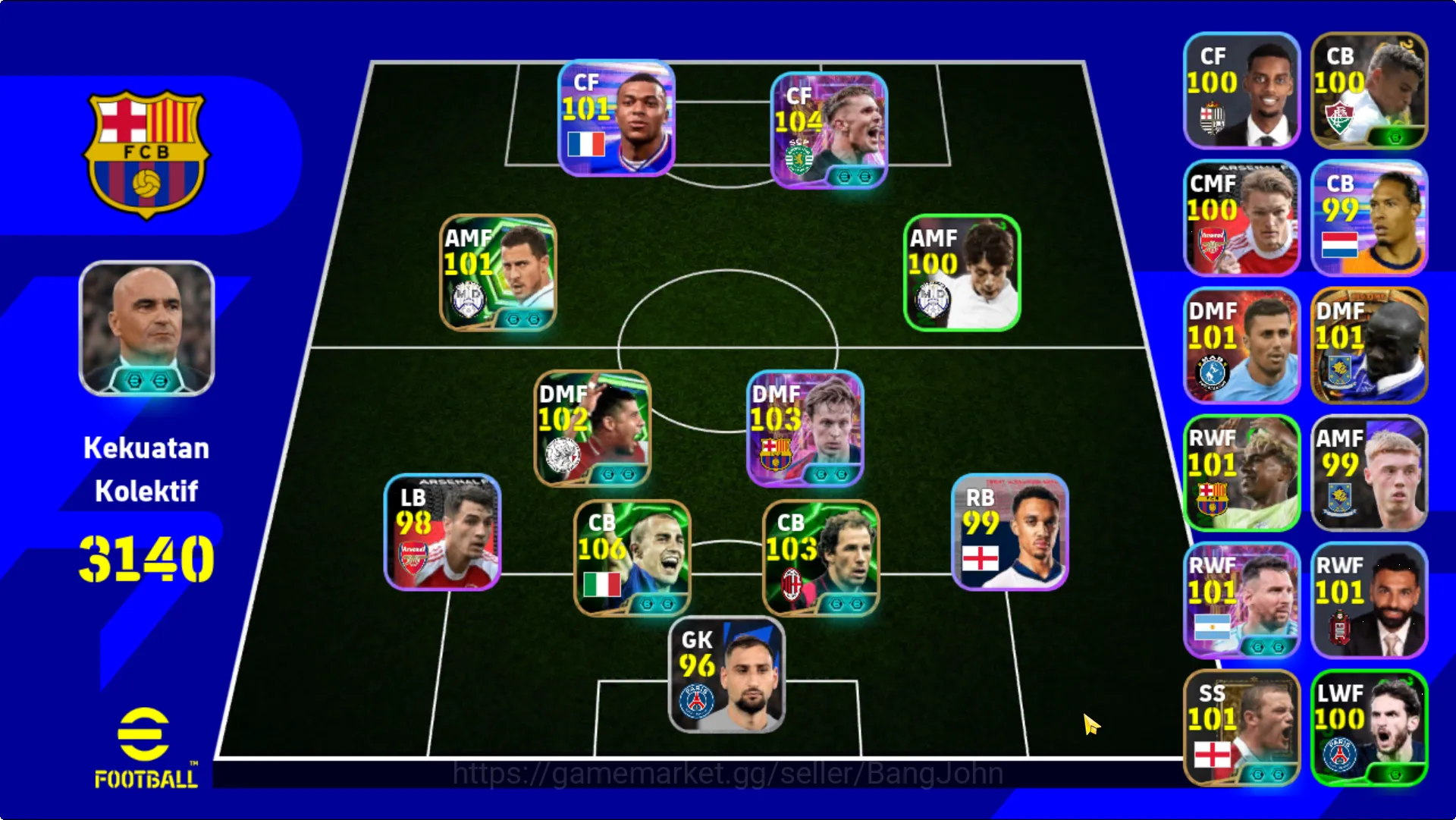 eFootball Accounts victor gyokeres | frenkie de jong | EFB018B image 1