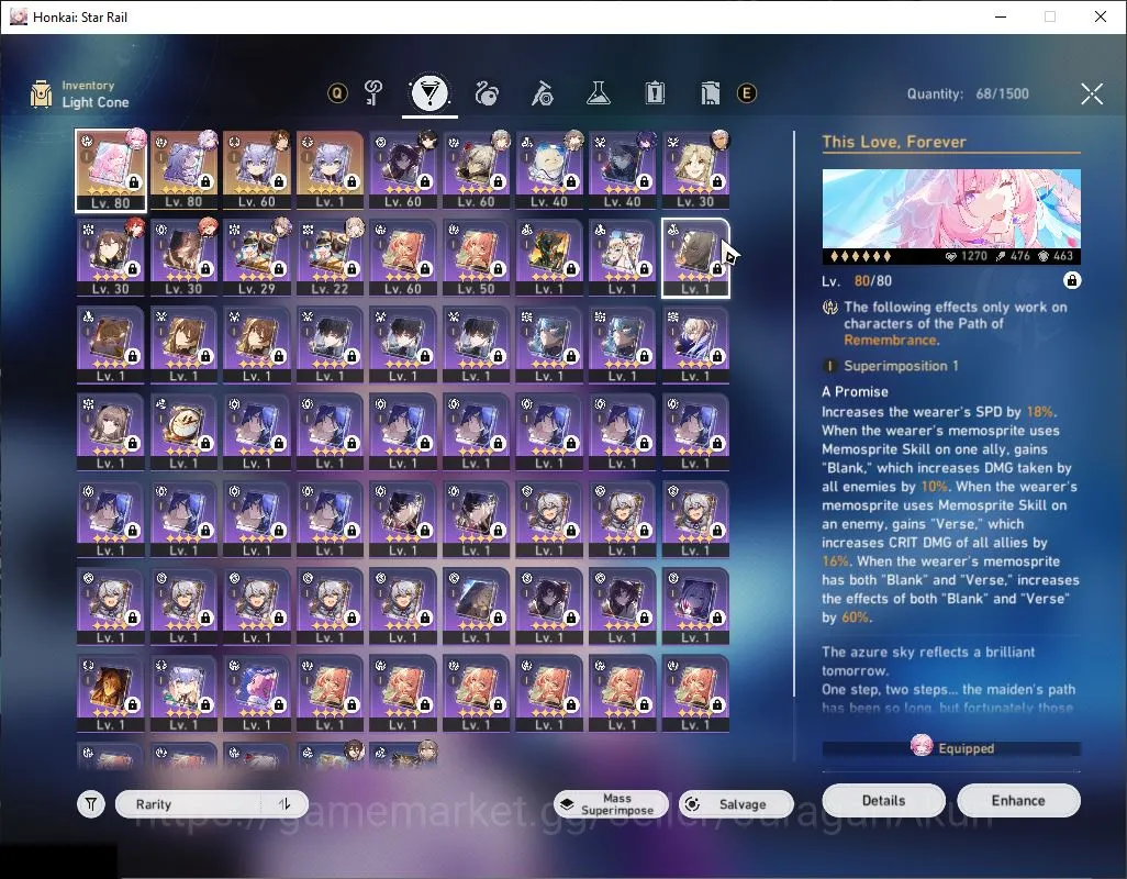 Honkai Star Rail Accounts ASIA|TL 64|6 Limited|[Cyrene E1,Castorice]+Sign, J image 4