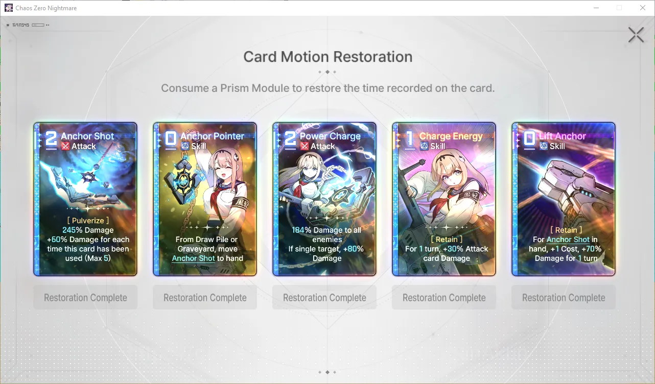 Chaos Zero Nightmare Accounts GLOBAL Lv36| 5 SSR (Haru+Sign+Prism,Luke,Khalipe,Veronica,Hugo) + 10 SR (TressaM2,ReiM2,etc 6