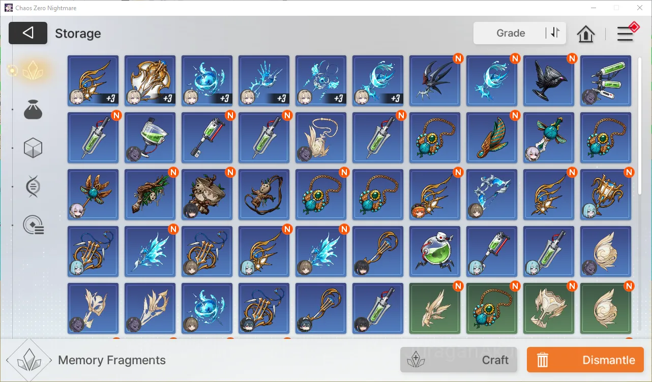 Chaos Zero Nightmare Accounts GLOBAL Lv36| 5 SSR (Haru+Sign+Prism,Luke,Khalipe,Veronica,Hugo) + 10 SR (TressaM2,ReiM2,etc 7